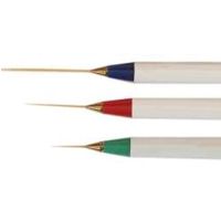 Set 3 pennelli nail art