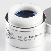 Gel Colorato Glitter Turquoise 7 ml.