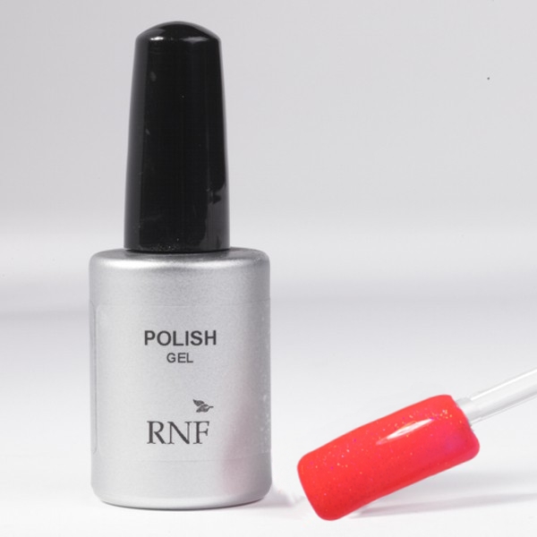 136 Polish Gel Fluo Glitter Coral 15 ml.