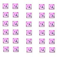 Brillantini quadrati rosa